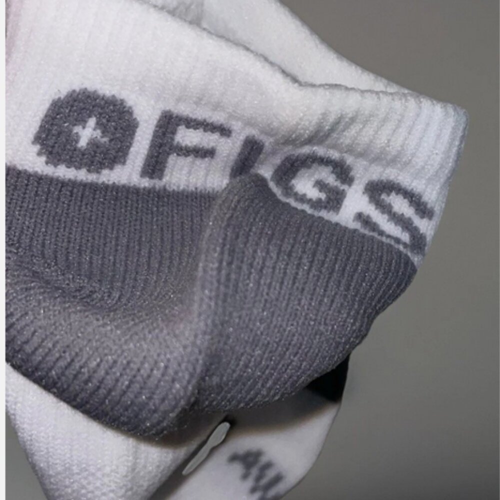 FIGS Compression Socks Low Small Ankle White 3 Pair New - Picture 4 of 9